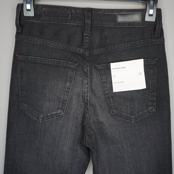 New AG Alexxis Slim High-Rise Vintage Straight Jeans in 2 Years Dropout size 25 - Picture 10 of 16